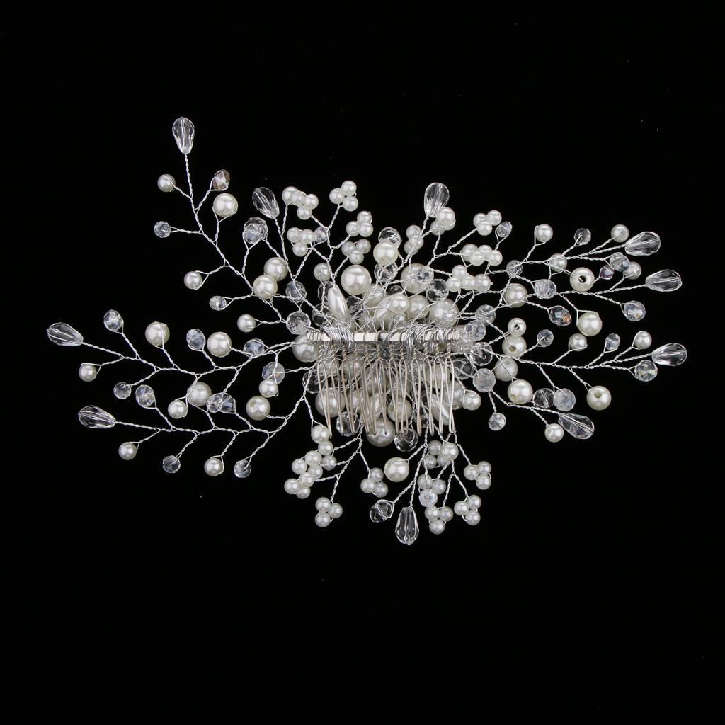 Wedding Crystal Hair Comb Bridal Hair Accessory for Bride Bridesmaids