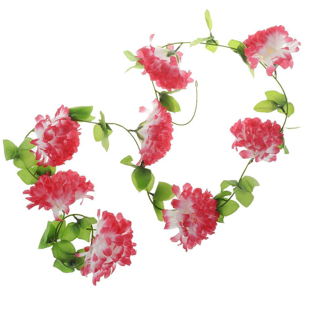 Artificial Silk Chrysanthemum Flower Funeral Memorial Mourning Garland 3