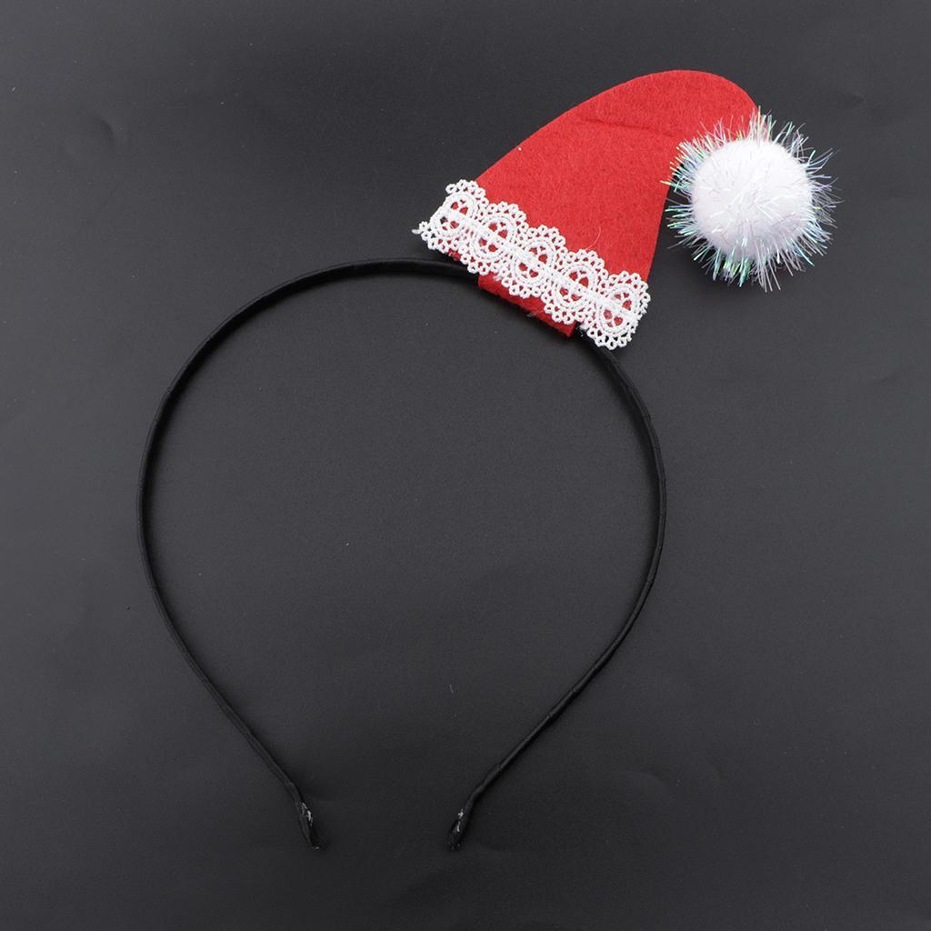 Adult Kids Christmas Xmas Headband Hat Costume Hair Clip Christmas Hat 2