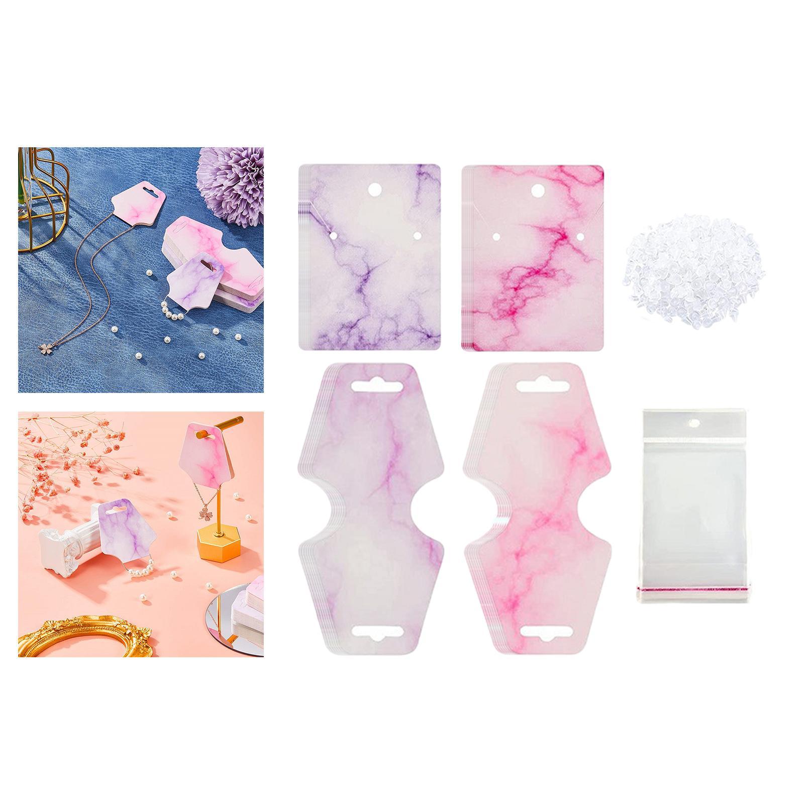 800Pcs/Set Necklace Card with Holes Jewelry Display Cards Paper Accessories