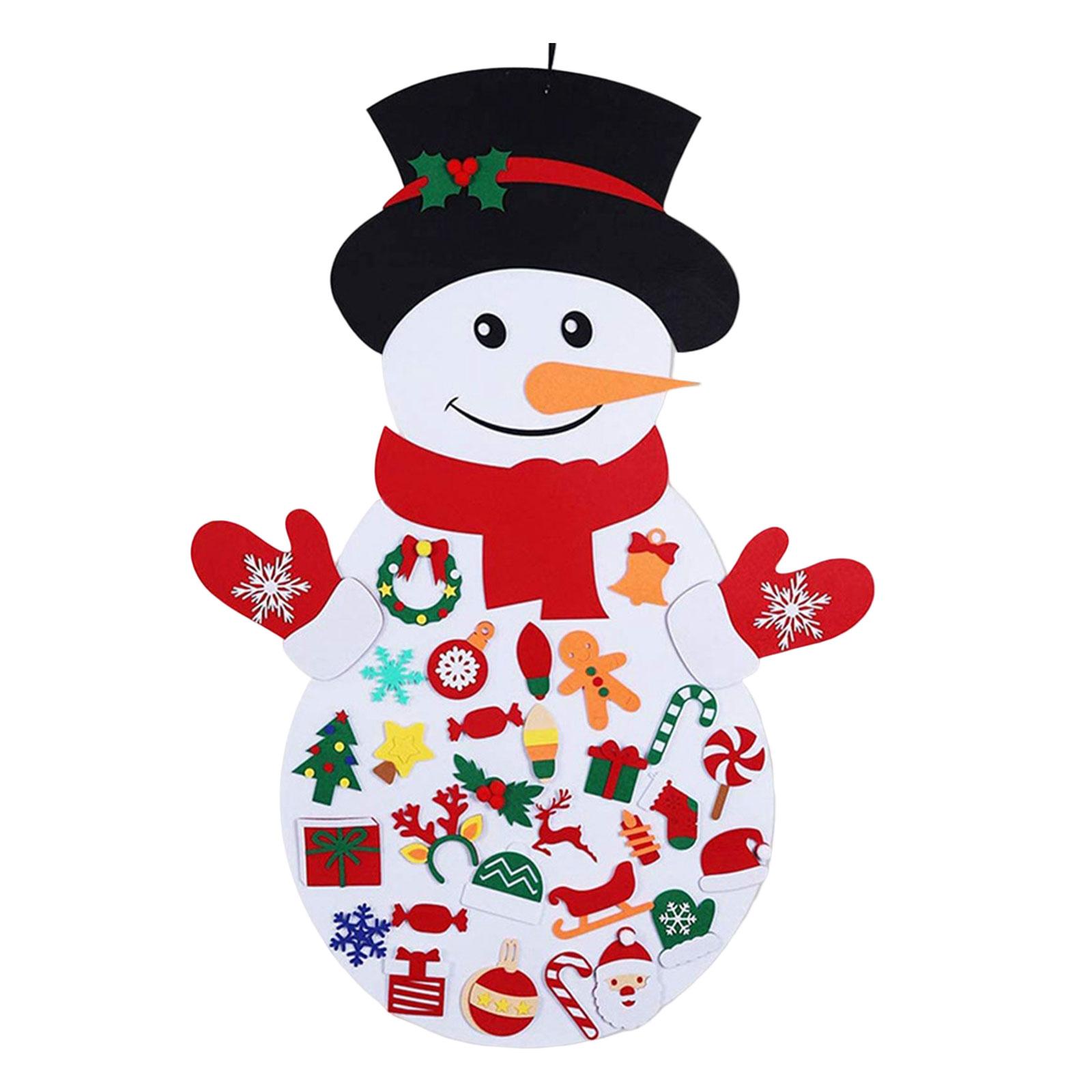 Felt Snowman Christmas Decorations
