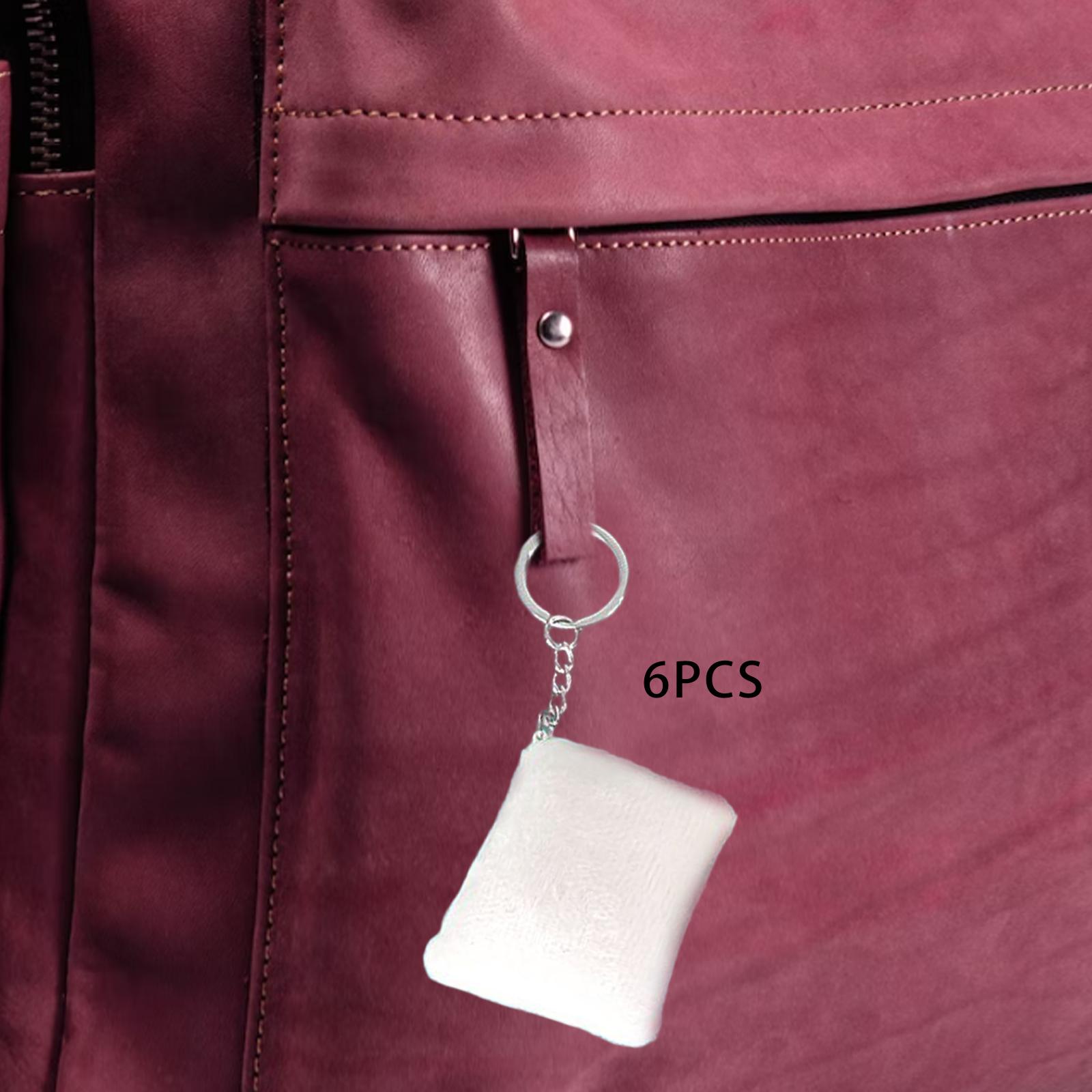 6x Fashion Sublimation Keychain Double Sided Printed Jewelry Charm 6.6cmx6cm