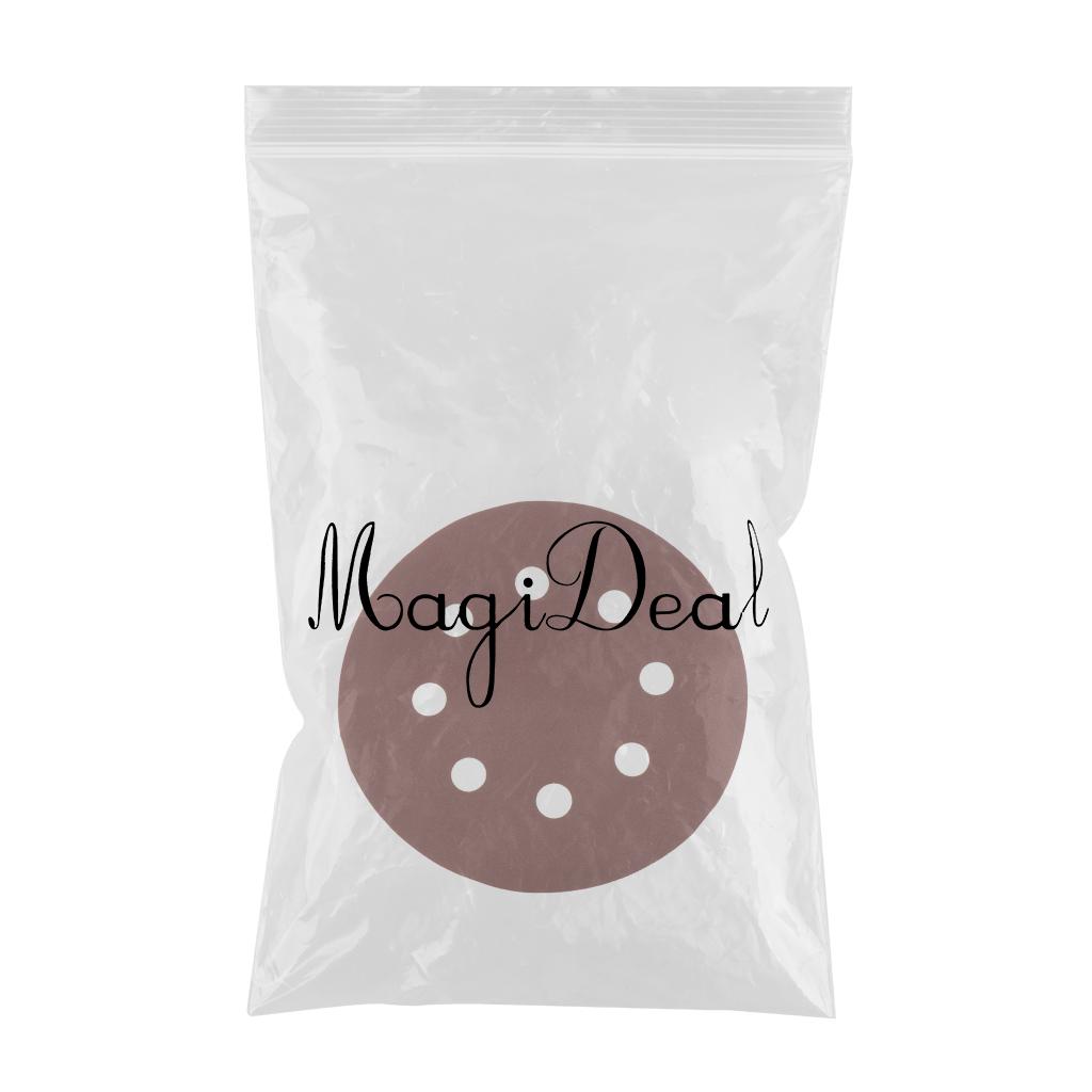 Sanding Disc Grit 8 Hole Flocking Sandpaper Polishing Grinding Tools 180