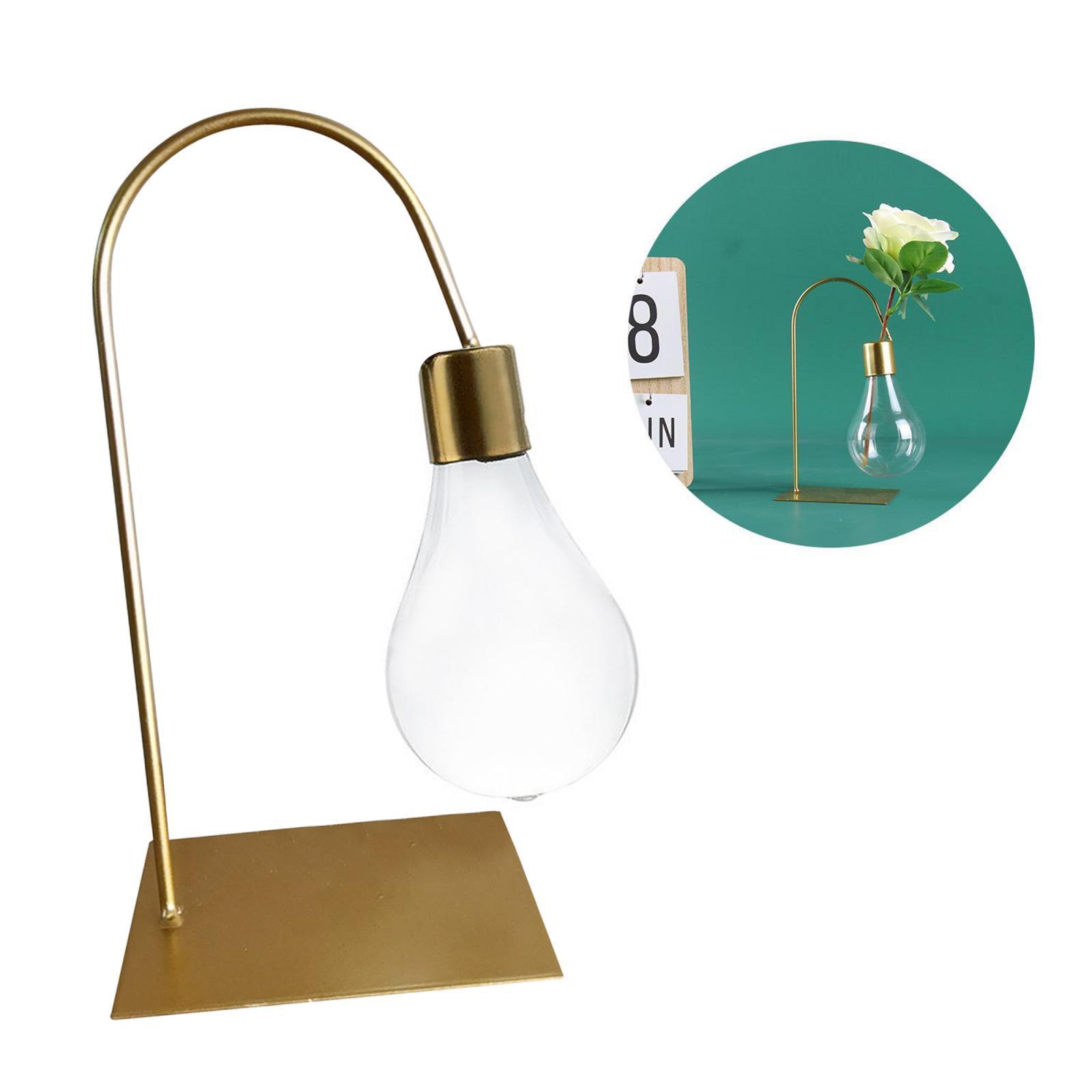 Clear Plastic Bulb Vase Planter Pot for Hydroponics Plants Single_Bend