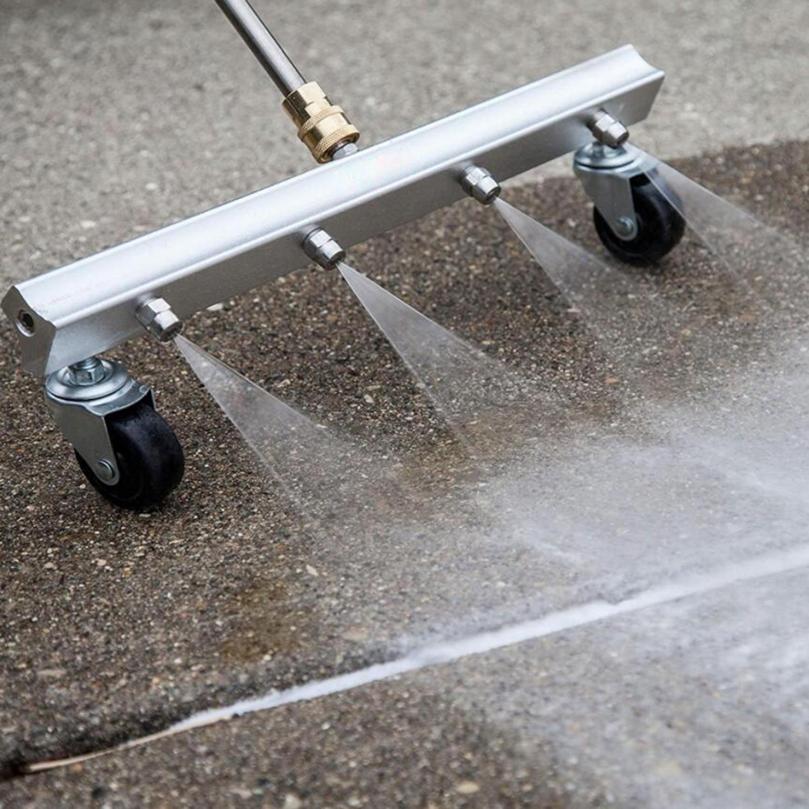 Car Pressure Washer Surfaces Water Broom Undercarriage Cleaner 4 Nozzle