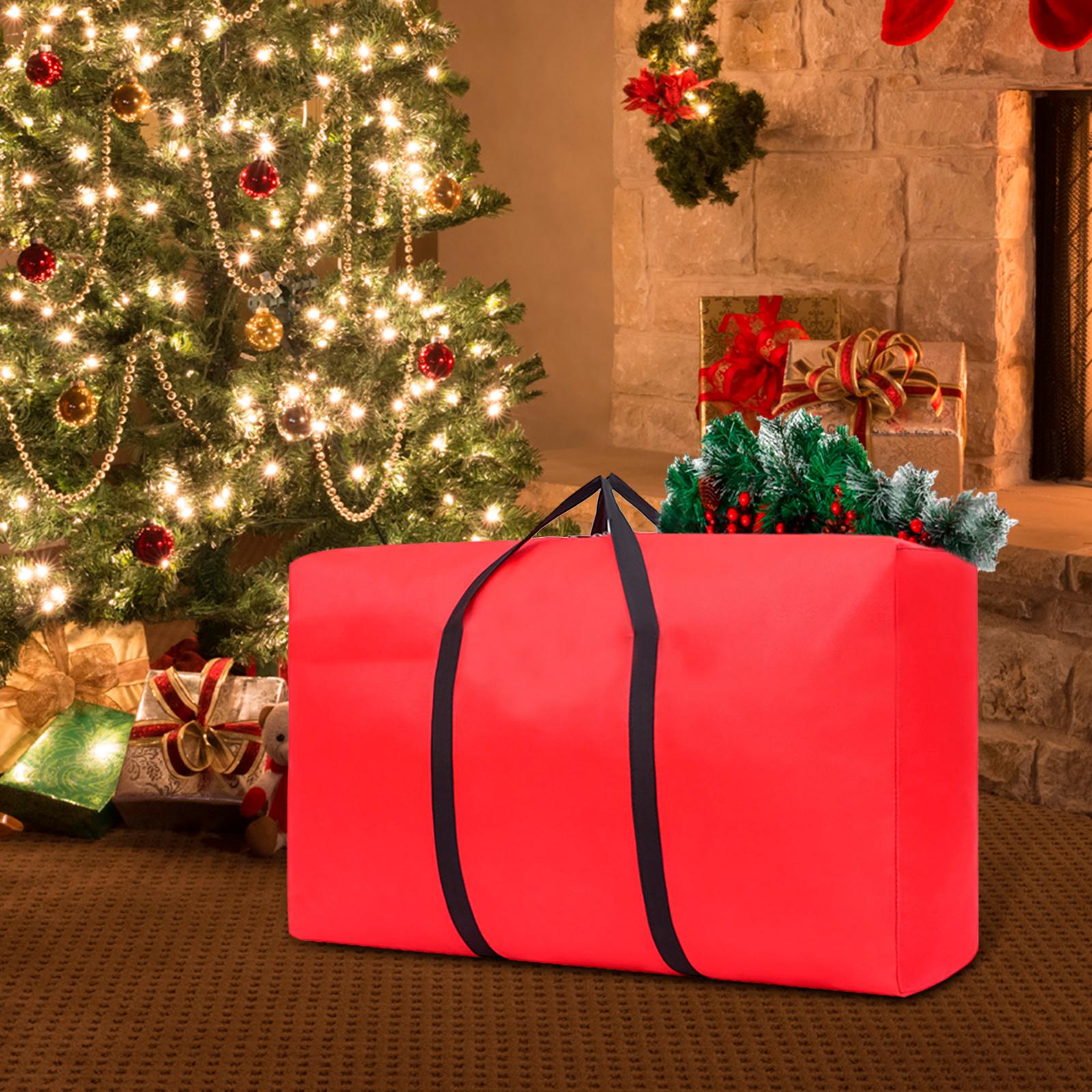 Organizer Pocket Multifunctional Lightweight for Pillow Camping Quilts Red