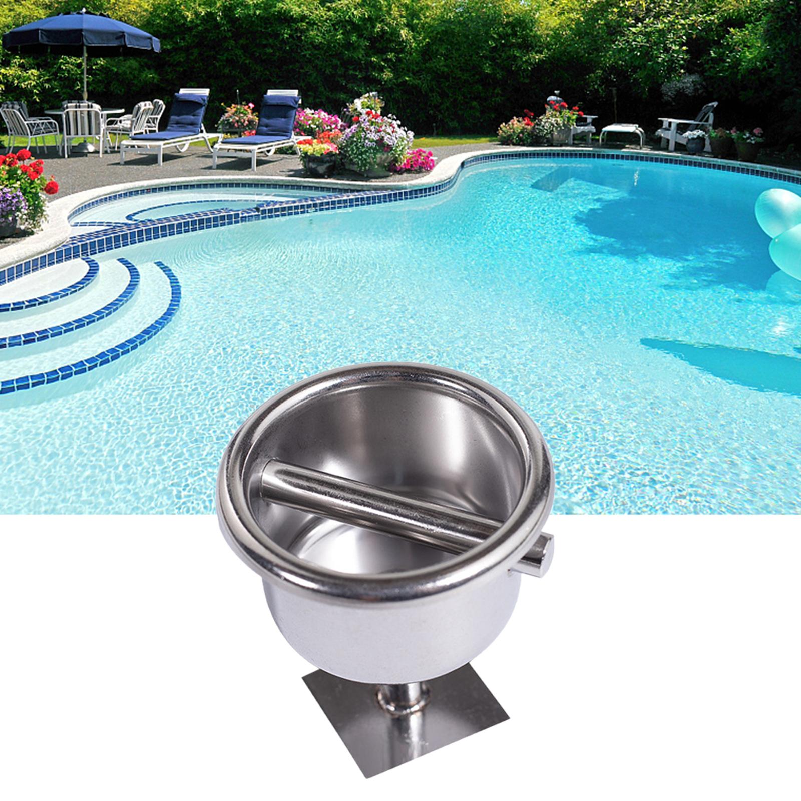Swimming Pool Lane Rope Embedded Cup Base Sturdy Accessories Stainless Steel