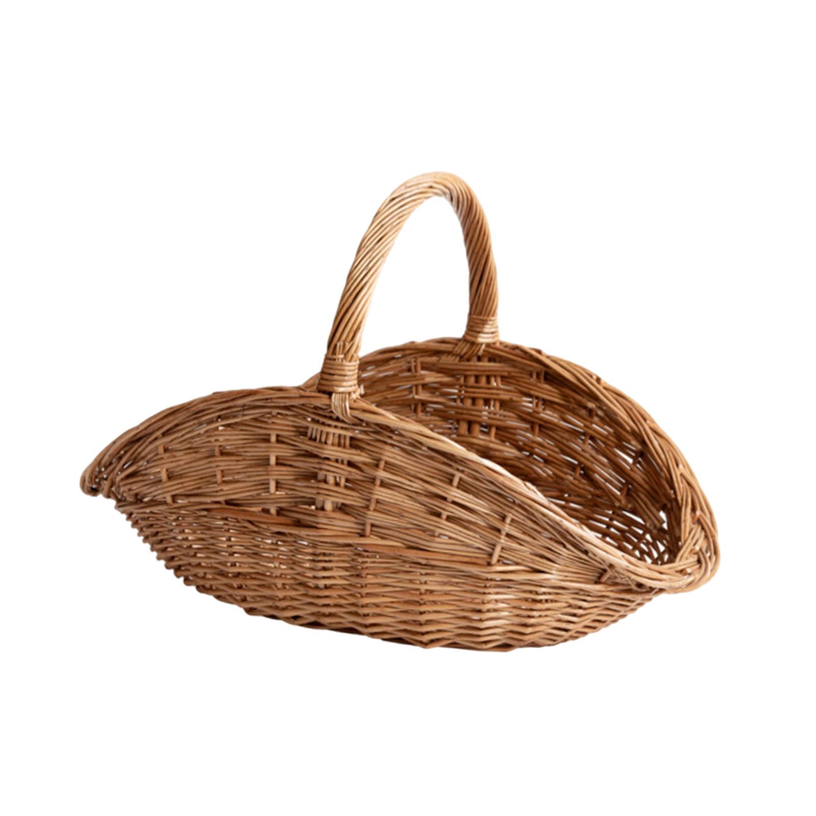 Wicker Woven Basket Handheld