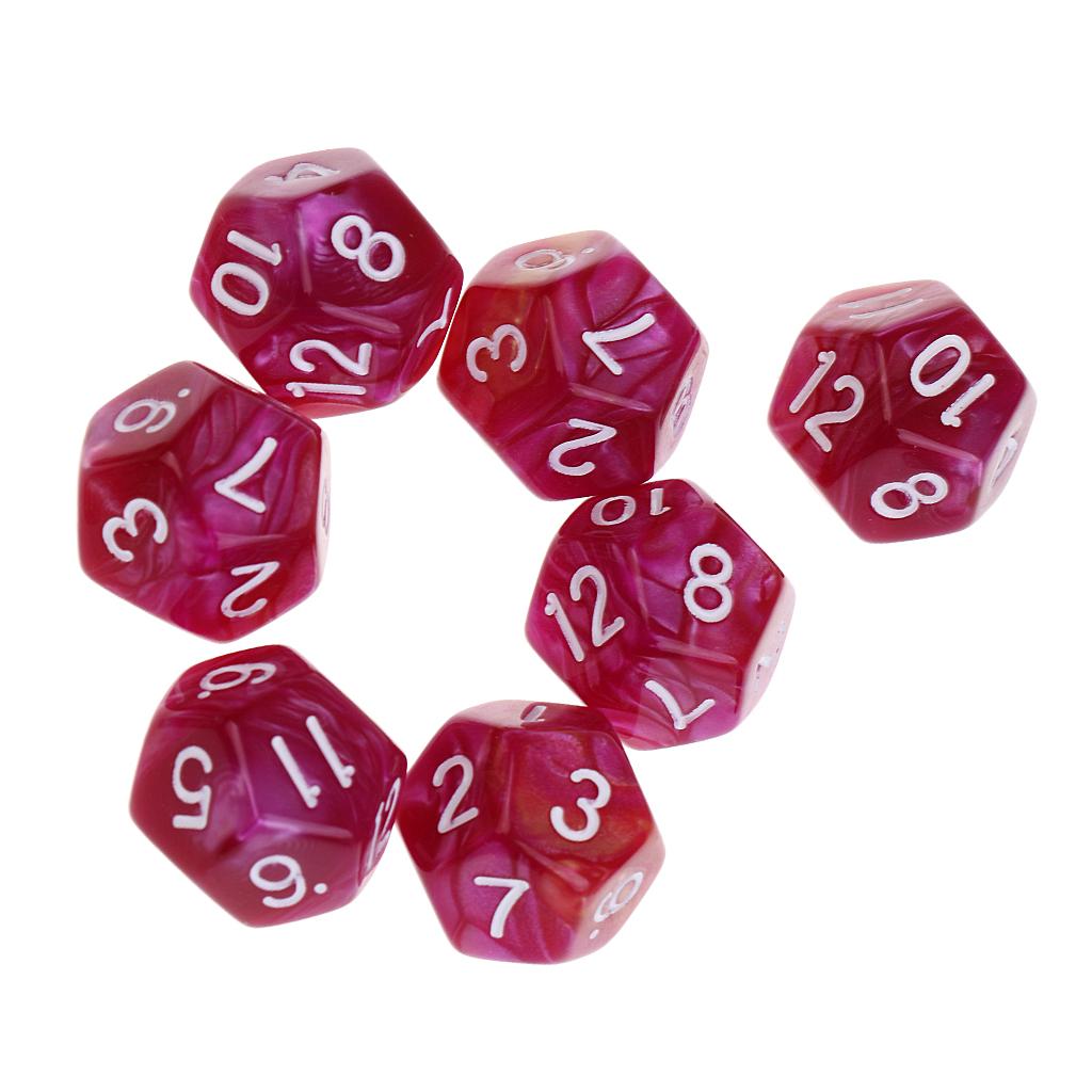 10x Polyhedral Dice 12 Sided Dices D12 for DND RPG MTG Role Play Table ...