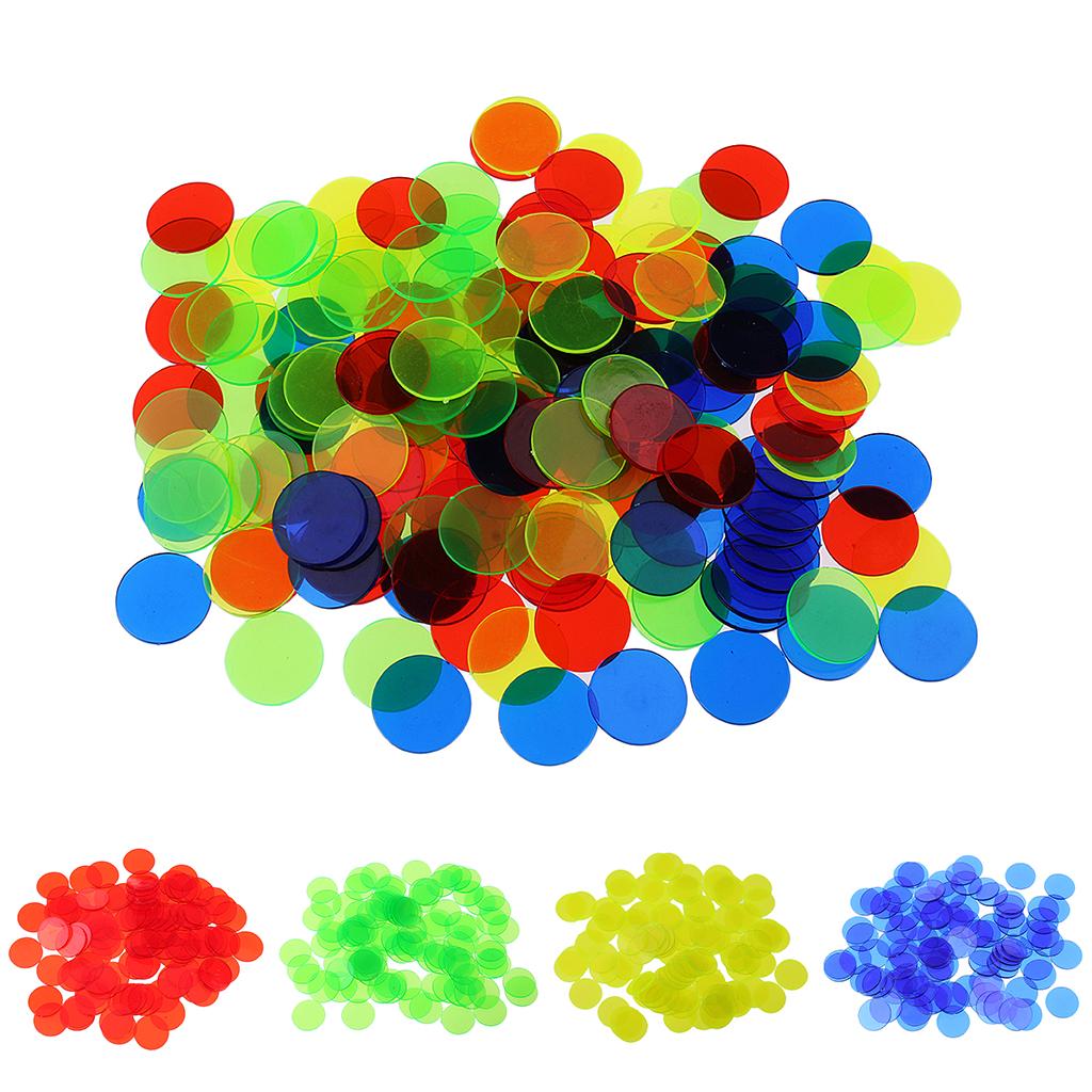 100Pc Plastic Bingo Chips Markers for Bingo Game Cards Counters Xmas Games 