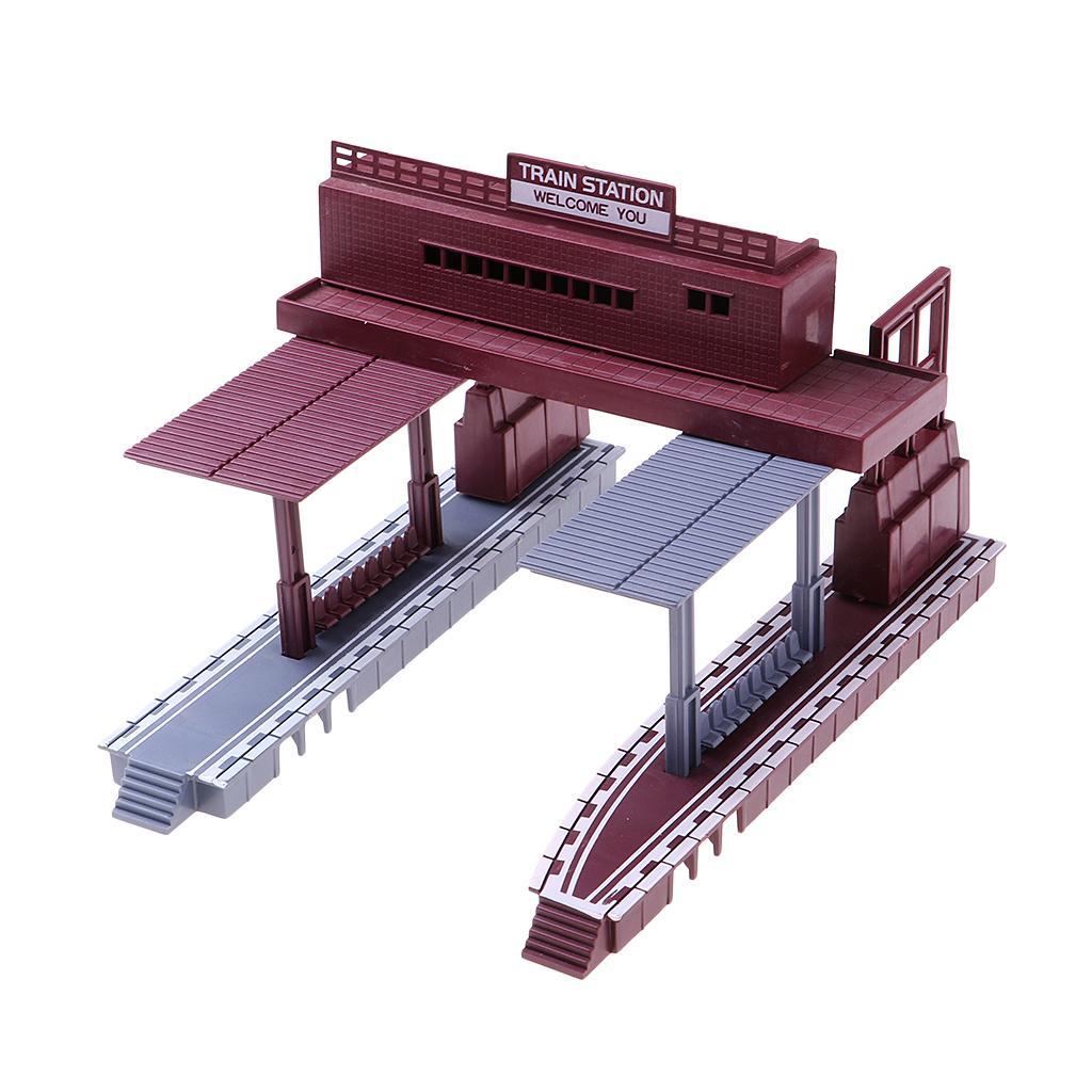 1:87 Train Station Architectural Model Building Kit Railway Railroad Scenery