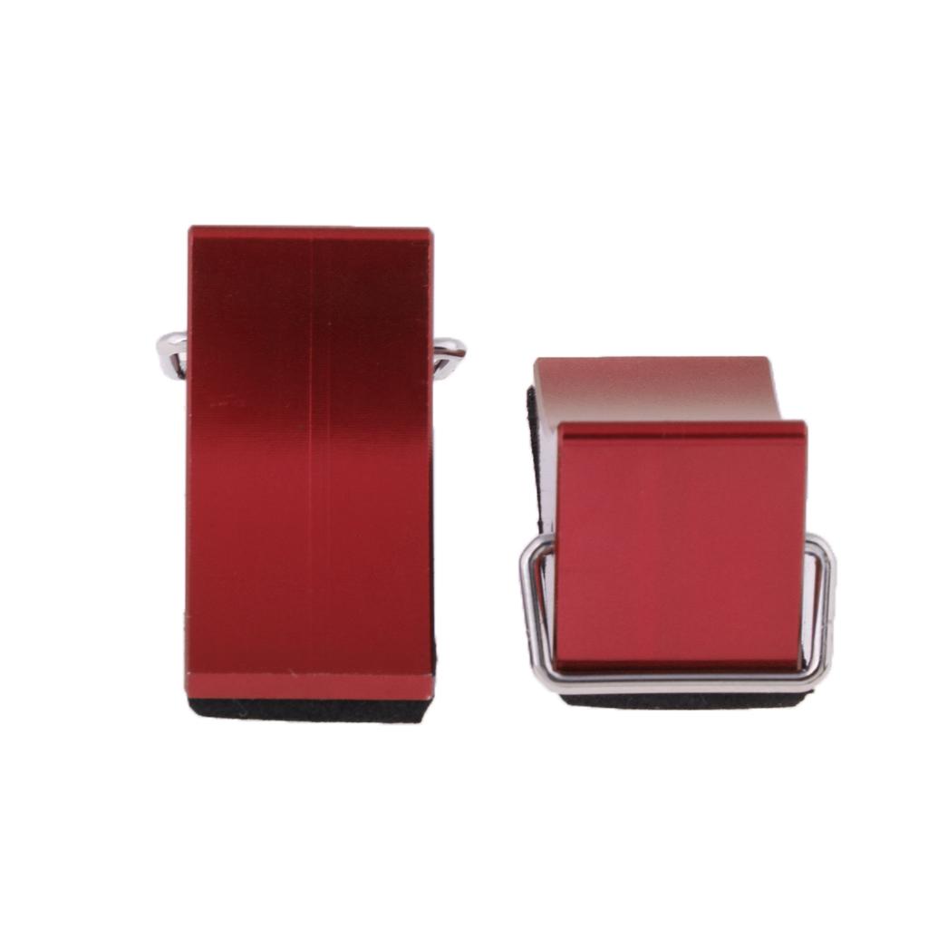 2 Pcs RC 1/10 Scale Car Truck Accessories Metal Wheel Chocks Tire Stop (RED) 2 Pcs RC 1/10 Scale Car Truck Accessories Metal Wheel Chocks Tire Stop (RED)