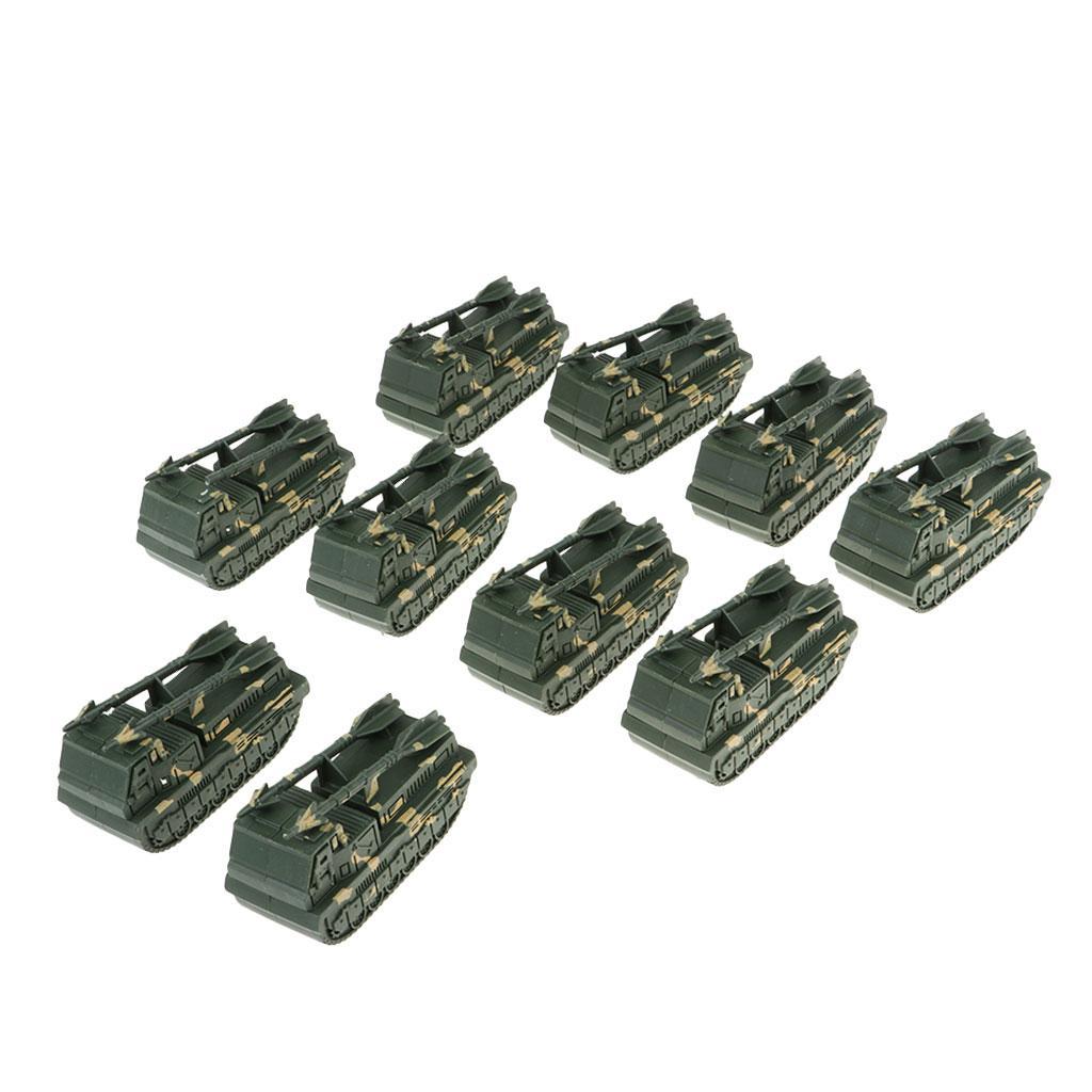 10x Mini Missile Tank Toy Simulation ATGM Vehicle Models Kids Pocket Toy