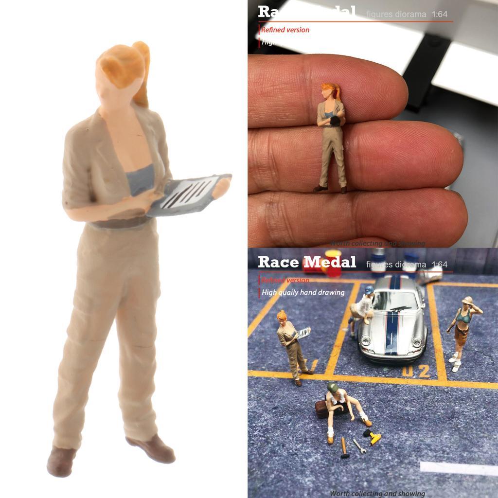 1/64 Doll Scenario Figures Plastic Repairman Figurine Doll Layout Scenery Style2