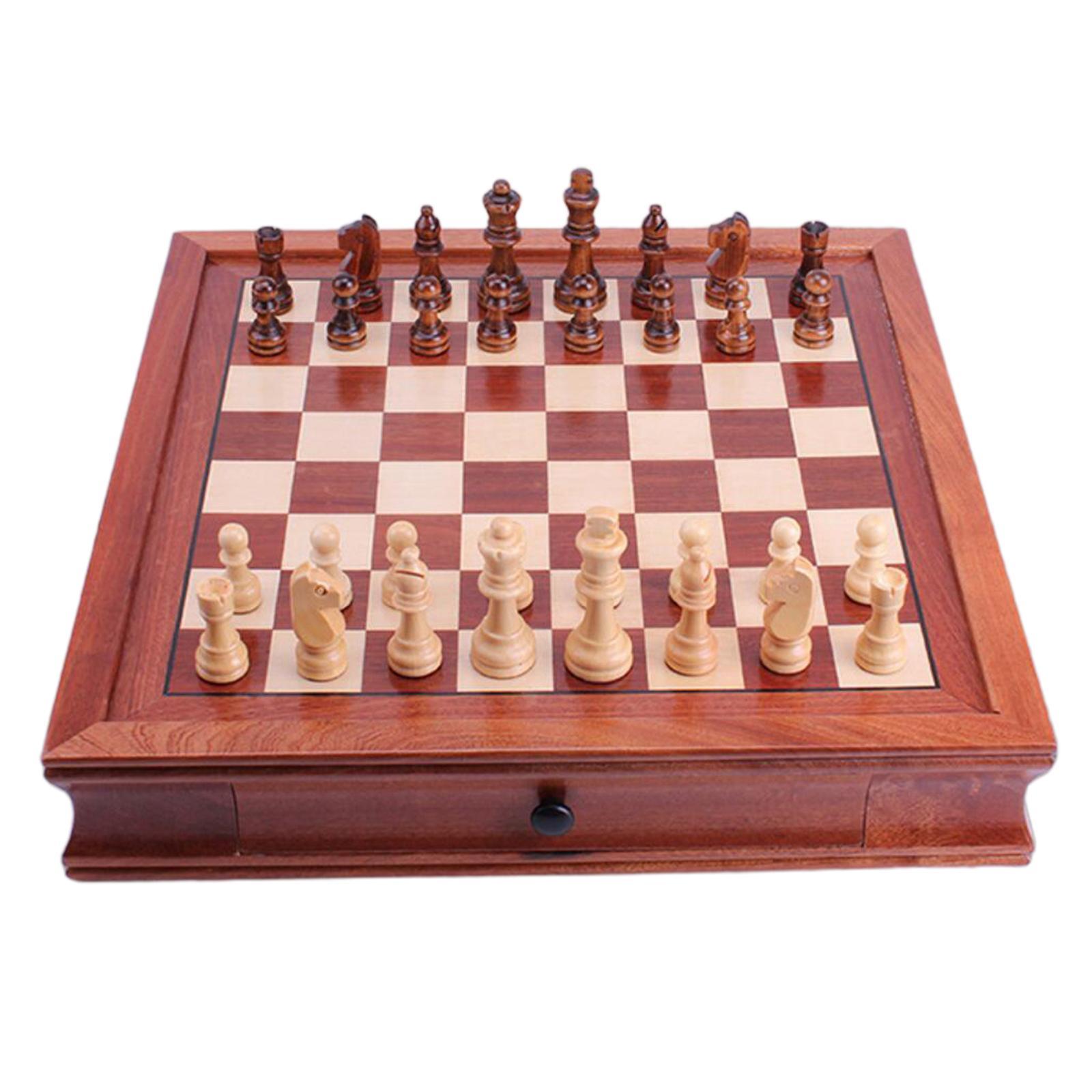 MAGNETIC WOODEN CHESS SET - Hand crafted board and pieces - Gift Chess