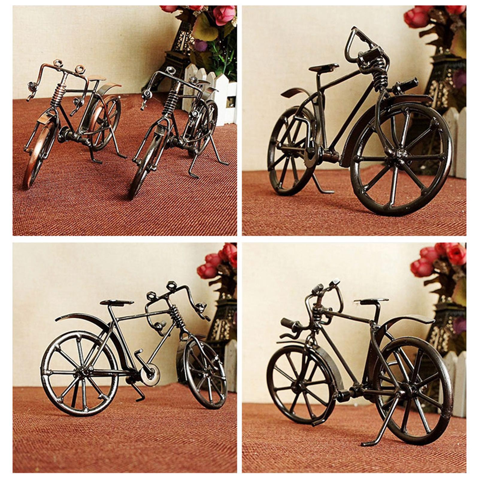 Metal Bike Figurine Bicycle Model Home Decor SMT006A