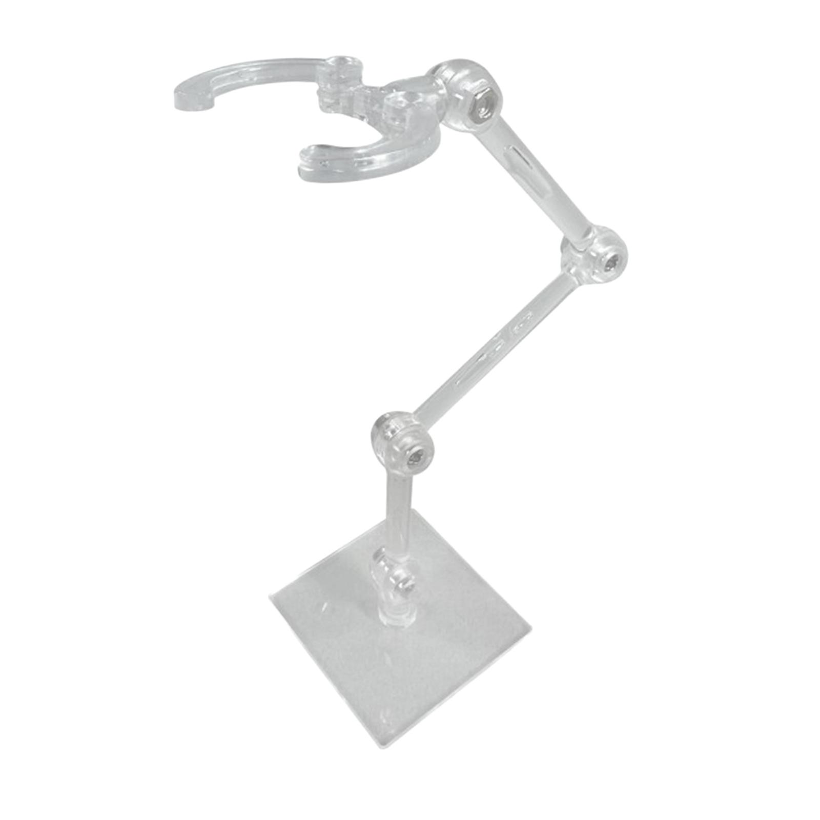 Hobby Action Base Display Stand Flexible Adjustable for 6'' Doll Clear