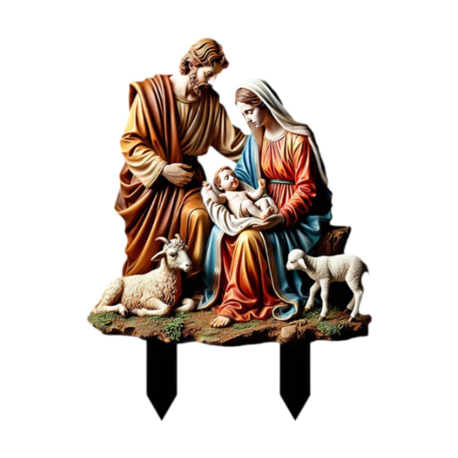 Nativity Scene Garden Stake Set