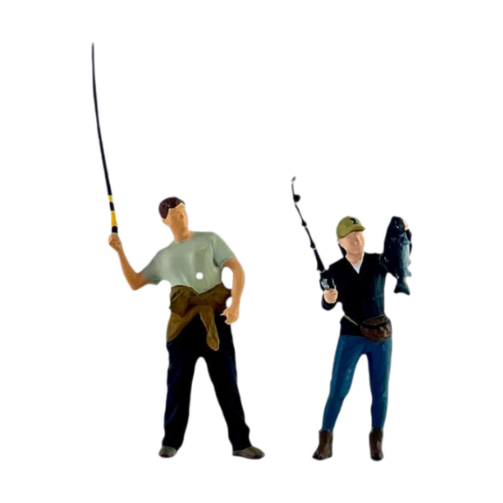 1:64 Scale Fishing Diorama Figures