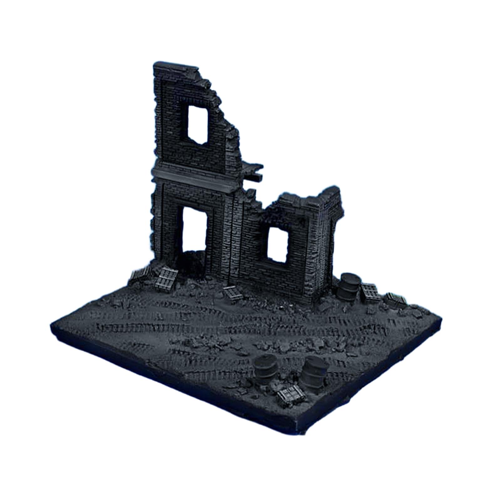 Wrecked House Model 1:72