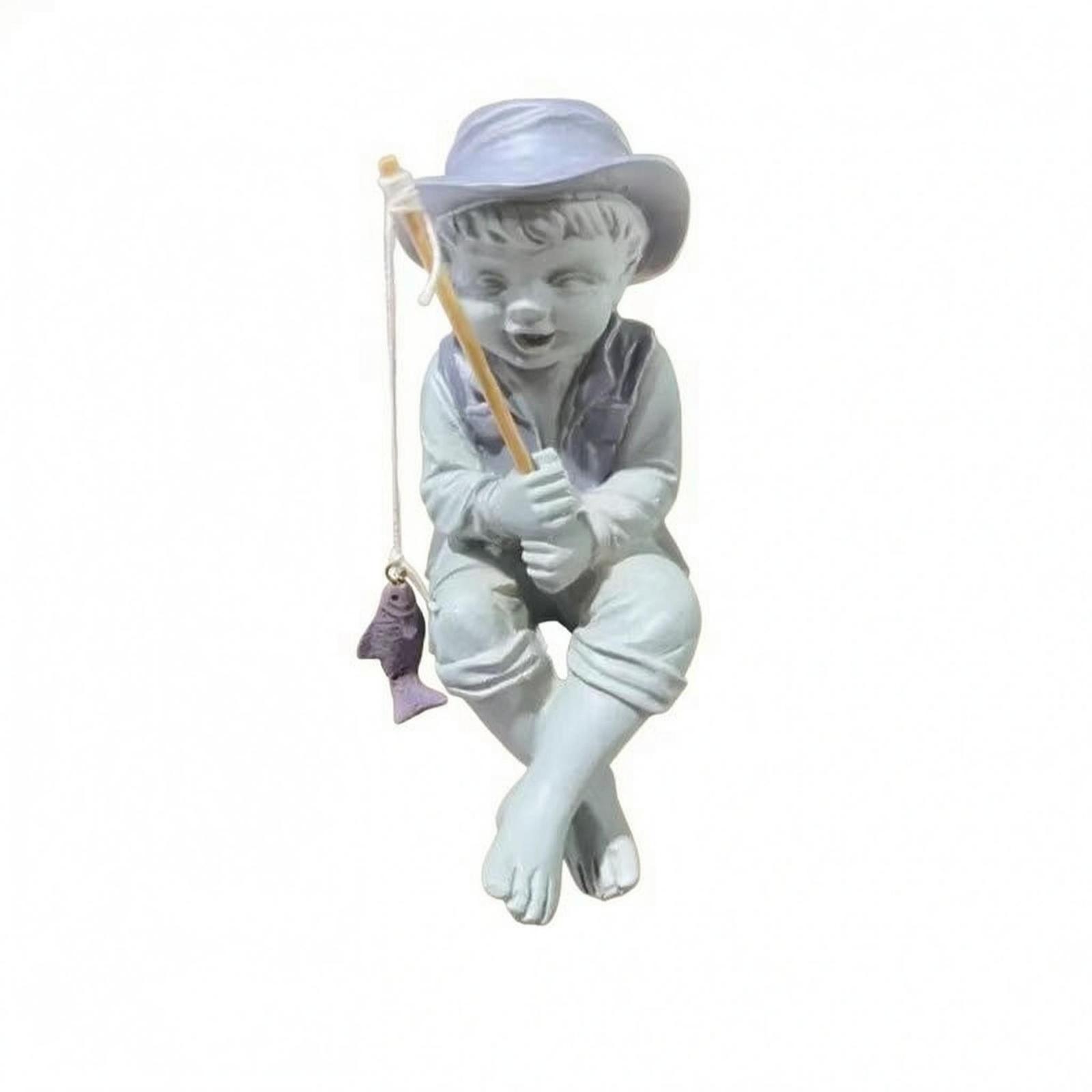 Boy Angler Sculpture