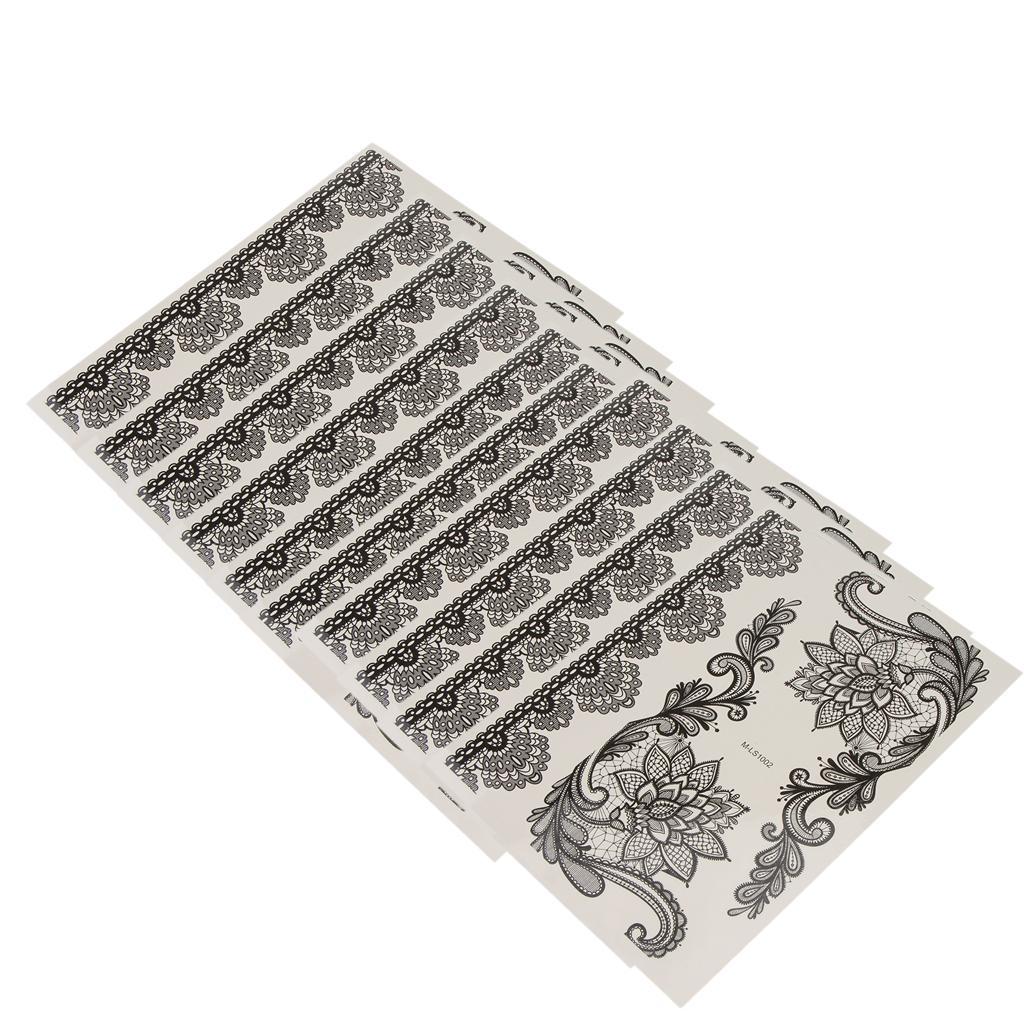 Semi permanent  Tattoo  Stencil Body Drawing Self Adhesive 