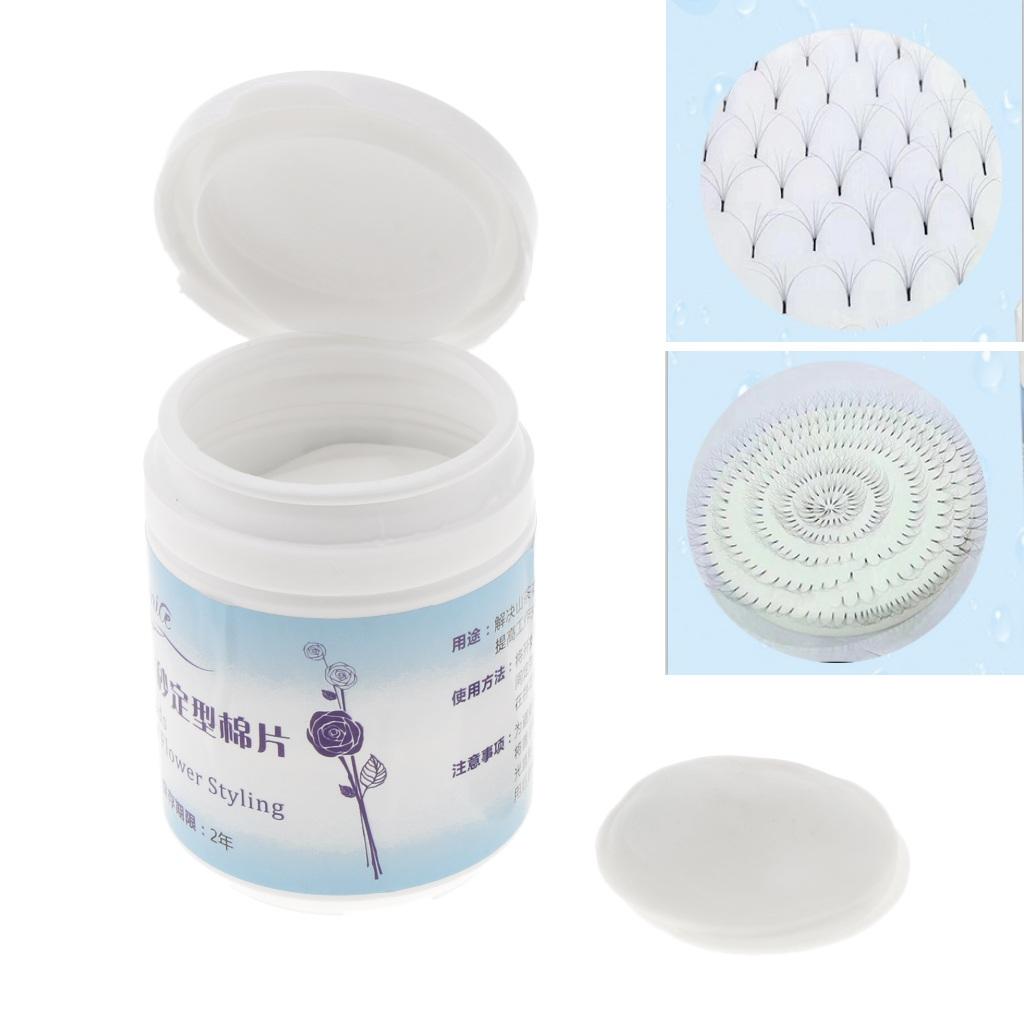 30pcs Super Soft Cotton False Eyelash Holder Tray For Lashes Flower Styling