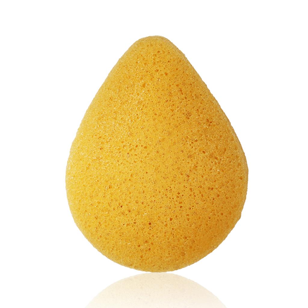 Facial Wash Pad Makeup Remover Clean Sponge Exfoliator Scrub Turmeric Yellow