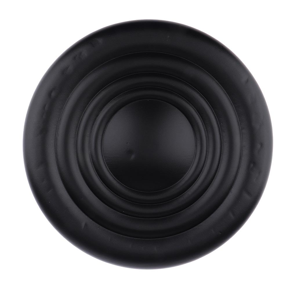 Leather Removable Bar Stool Replacement Cushion Round Standard Chair Seat Black