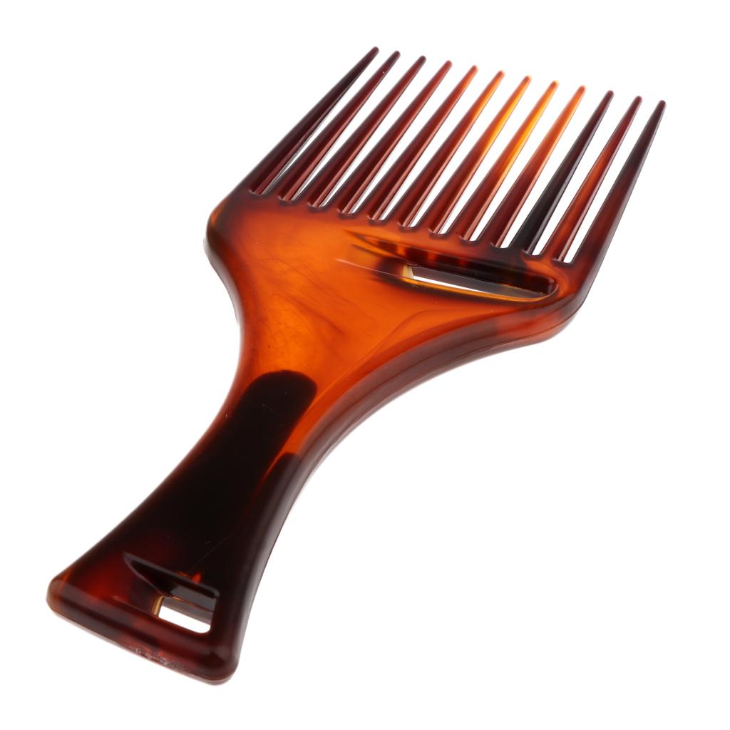 Salon Afro Hair Pick Lift Comb Hairdresser Styling Detangler Wide Tooth Comb