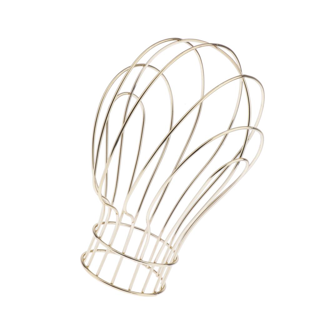 Metal Mannequin Head Stand Hat Cap Display Rack Hair Wig Holder Golden