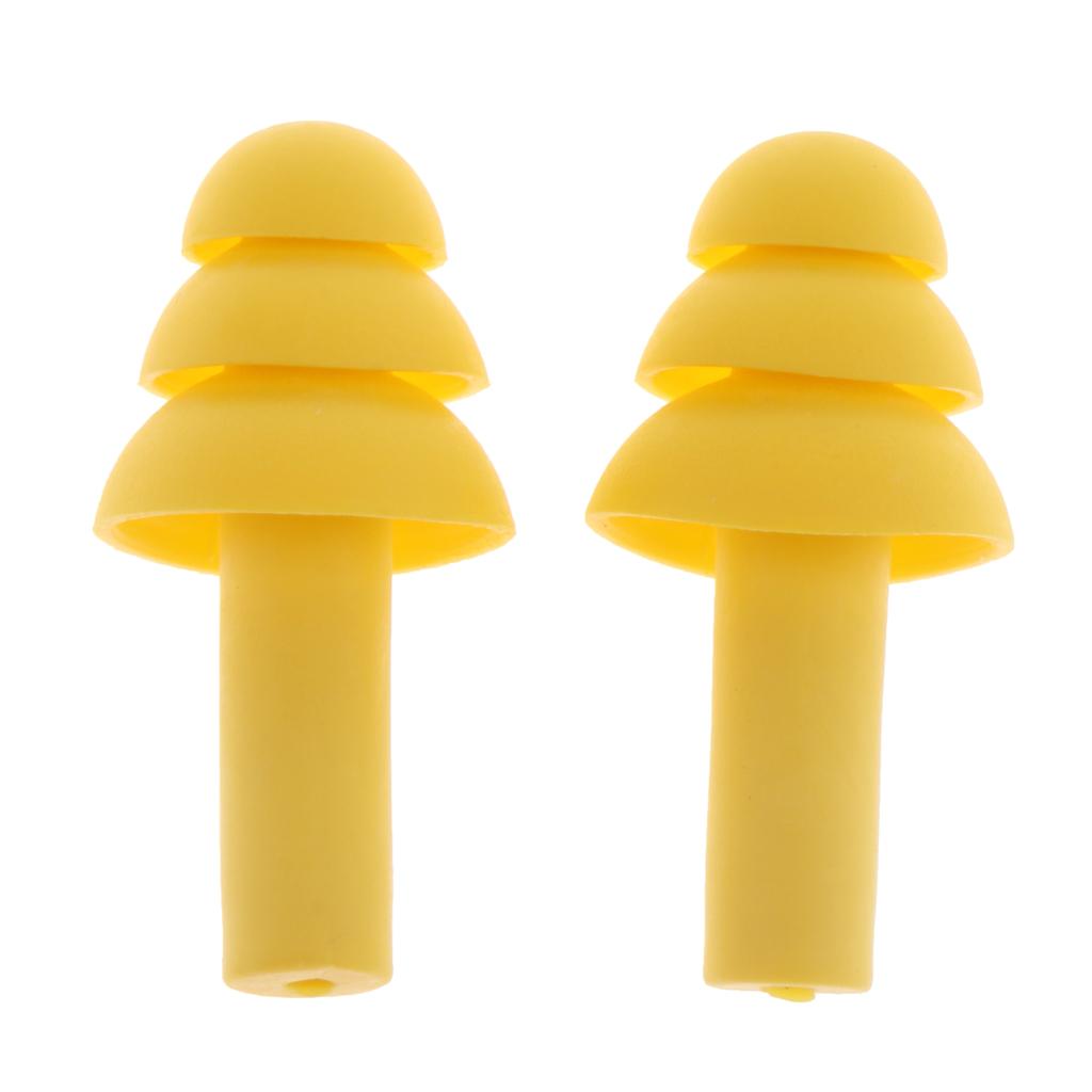 soft silicone earplugs Yellow