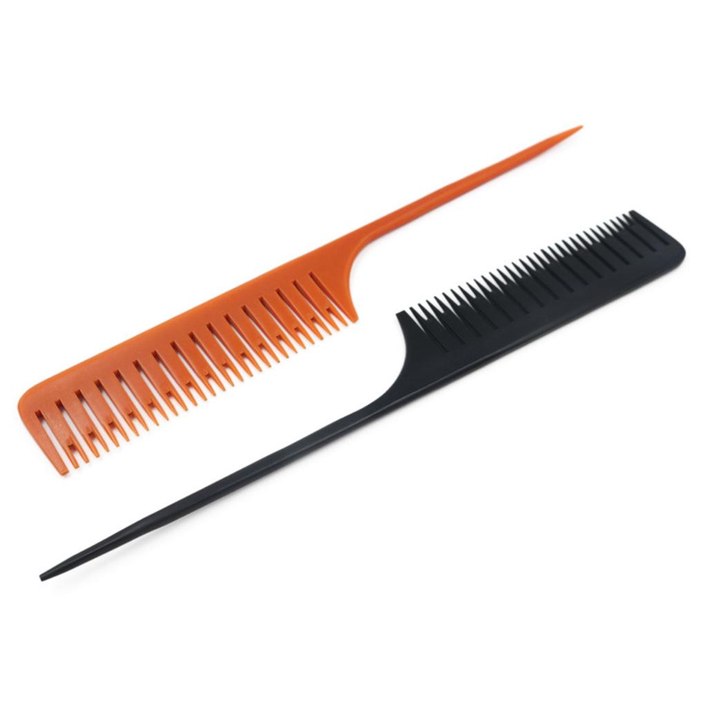 Highlight comb, professional, 25.5cm Sectioning Weave Foiling Comb Black