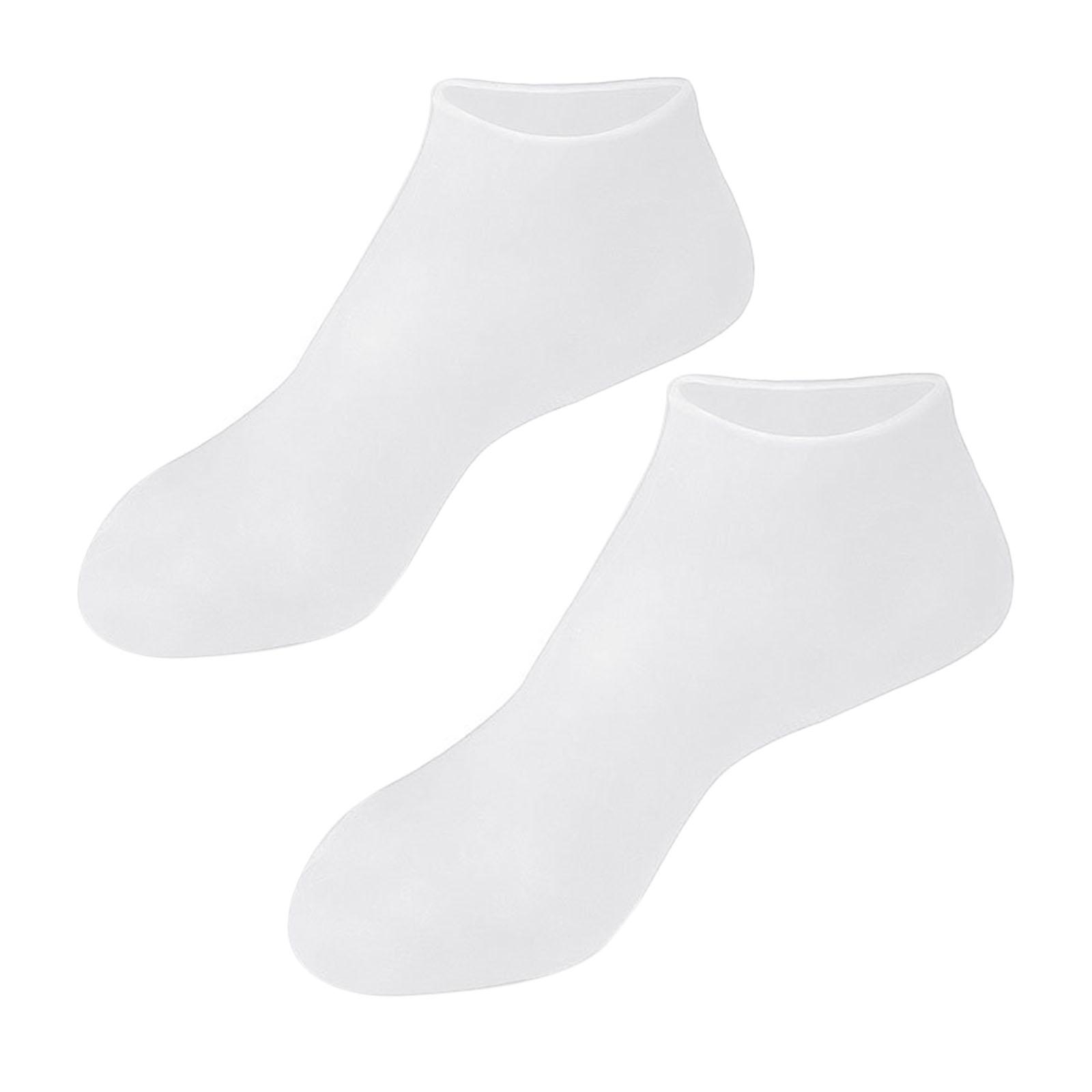Silicone Gel Socks White XL