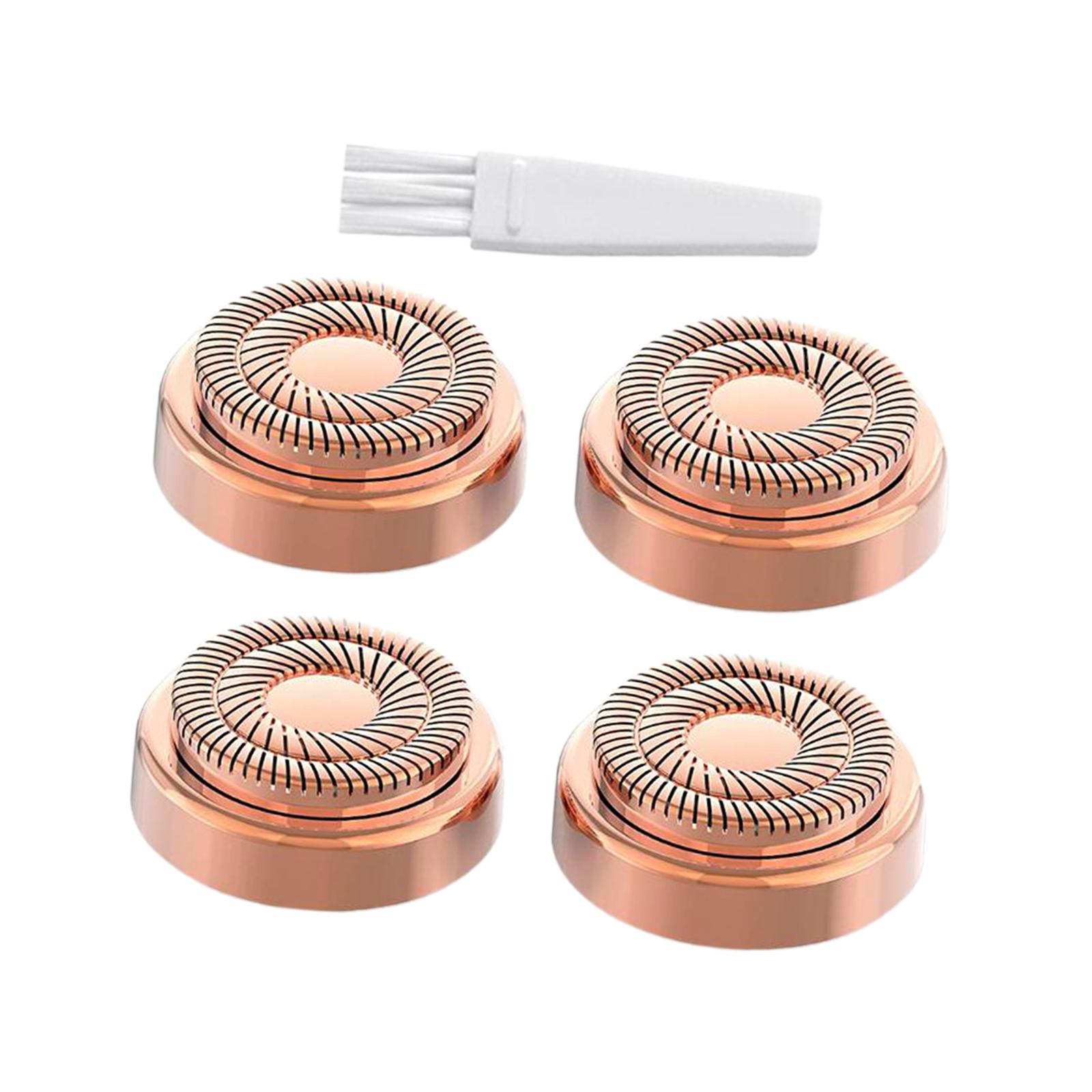 4x 18K Goldplated Heads for Facial Hair Remover Generation 2
