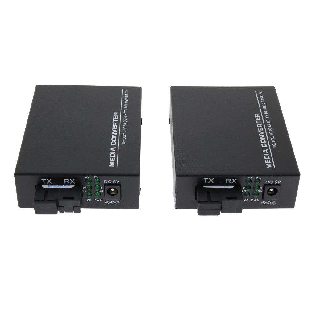 2x1000M Ethernet Media Converter Single-Mode Fiber Transceiver for HD Camera