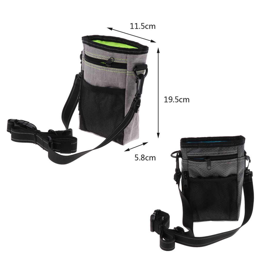 Hunde Futterbeutel Oxford Leckerlibeutel mit verstellbar Bauchgurt für