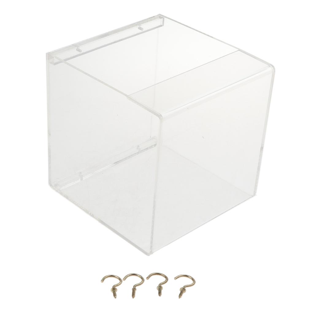 Spacious Acrylic Bath House Bird Cage Bird Bath for Cockatiels Parrots