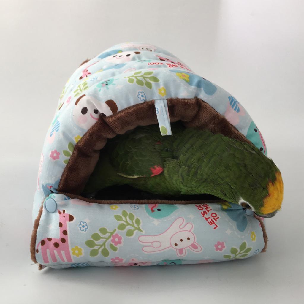 Bird Parrot Cotton Hanging Hammock Sleep Bed Nest Cage ...