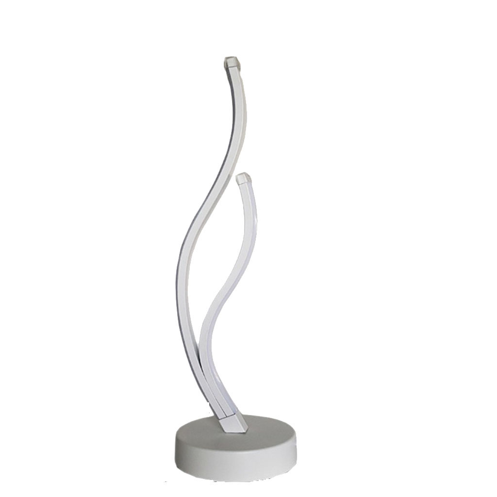 Spiral LED Table Lamp Curved Bedside Nightstand Desk Lamp -A Warm White