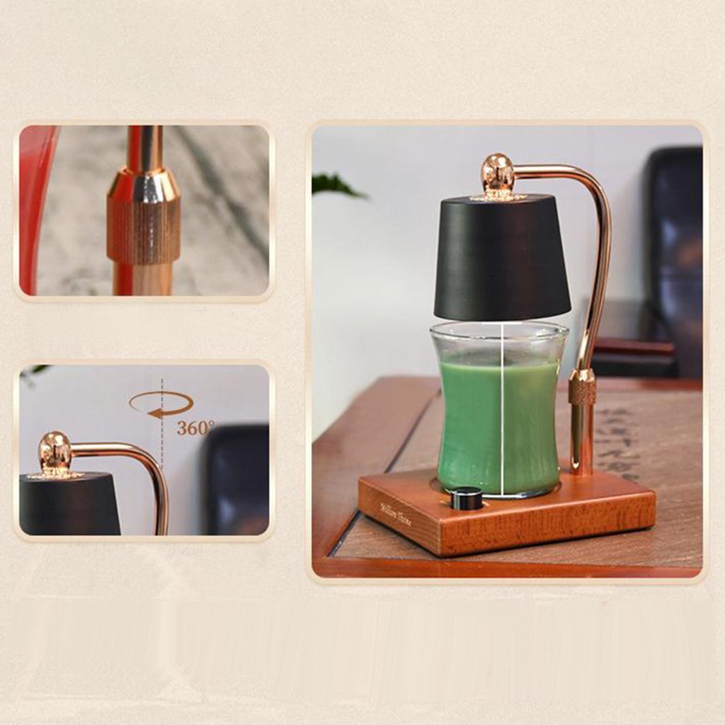 Electric Candle Warmer Wax Melter Lamp Dimmable Oil Burner Lamp Black Round