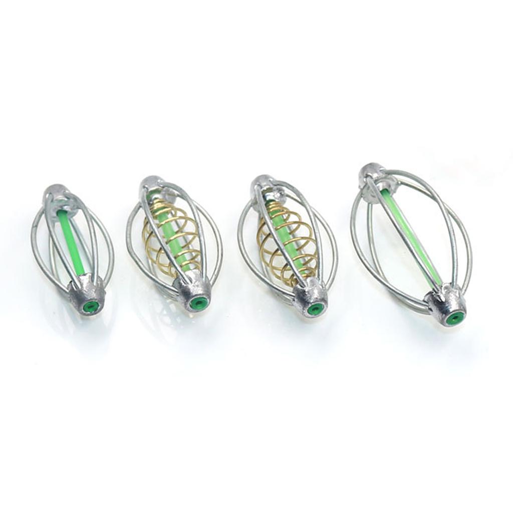 4xMethod Carp Fishing Feeder Lead Sinker Baitss Thrower L with spring