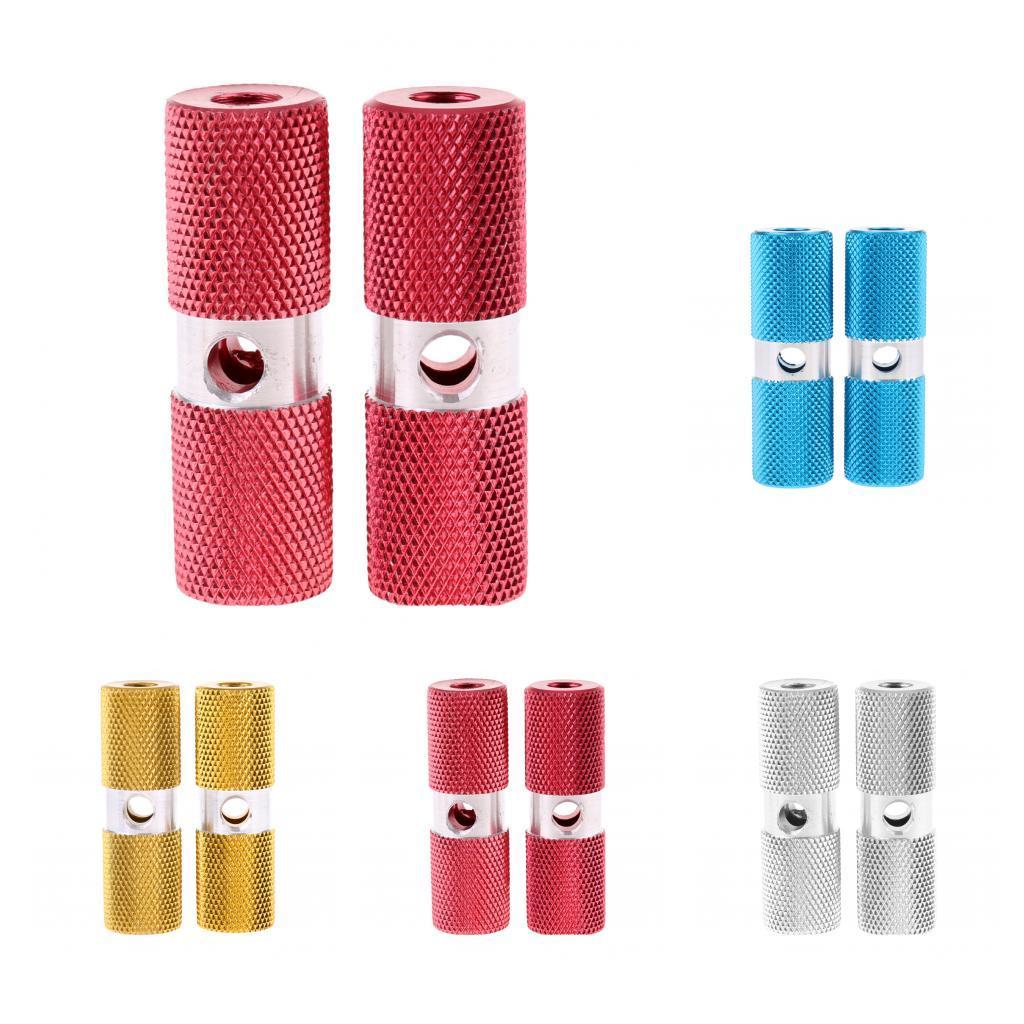 2Pc 3/8inch Axle Foot Pegs Stunt for BMX Mountain Bike Bicycle Cycling