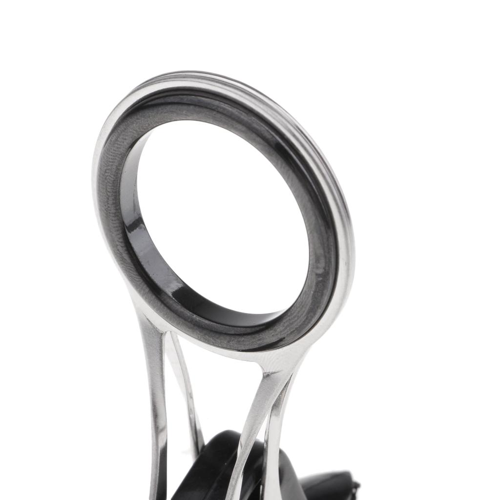 Fishing Rod Guide Eyes Ceramic Ring Foldable DIY Tip