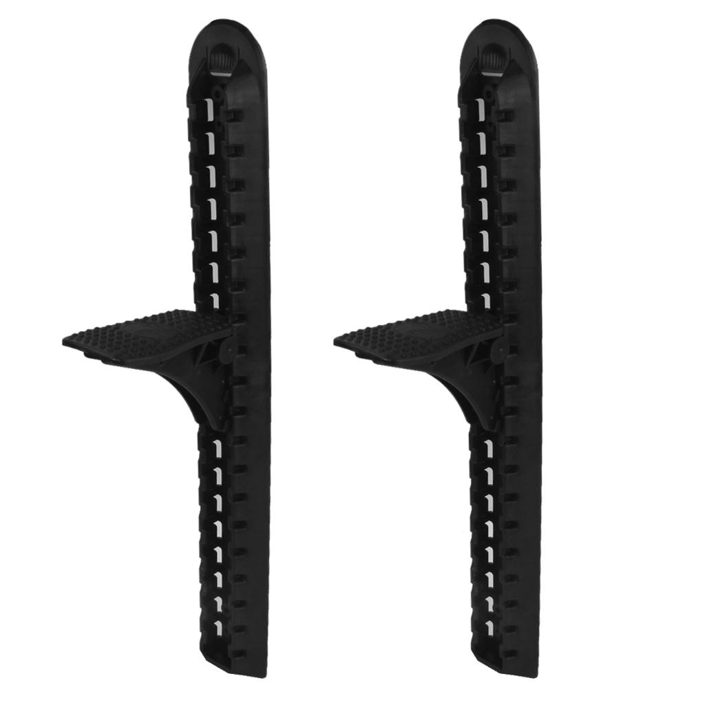 2x2 Pieces Black Nylon Kayak Foot Brace Pedal Accessories