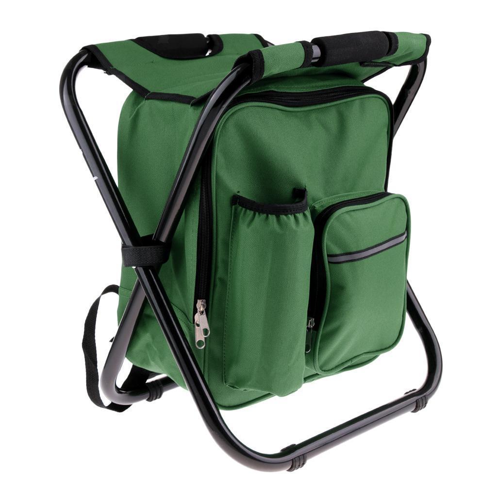 Стул-рюкзак складной зеленый 36х29х41 см 'твой пикник' GB-004
