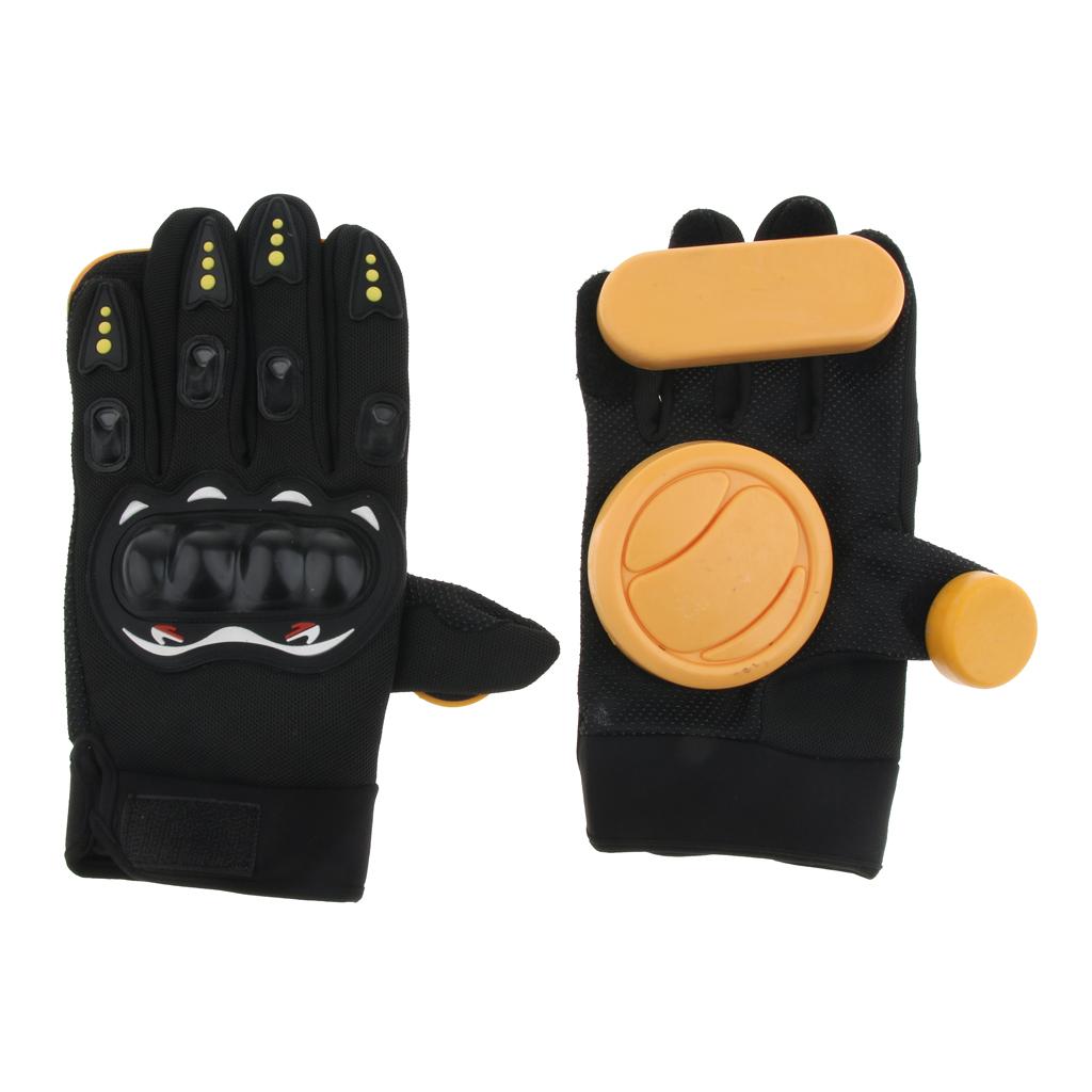 Skateboarding Slide Gloves Longboard Drift Brake Palm Protect Three Slider
