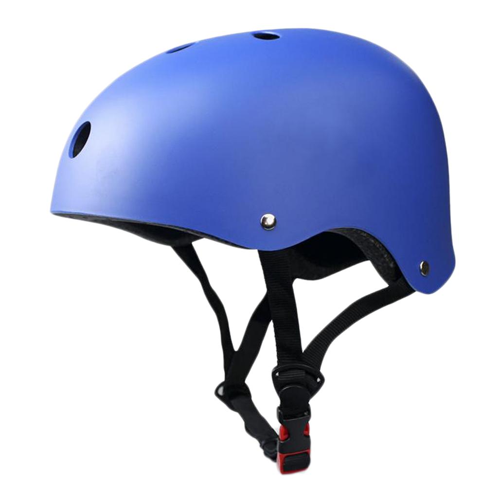 Skates Cycling Helmet Skateboard Scooter Headgear Protective Cap Blue M