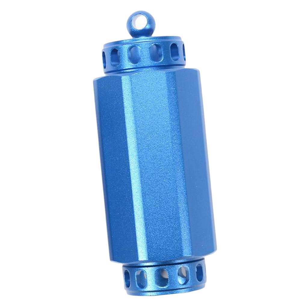 Outdoor Survival Aluminium Cases Waterproof Capsule Sealed Bottle   L Blue