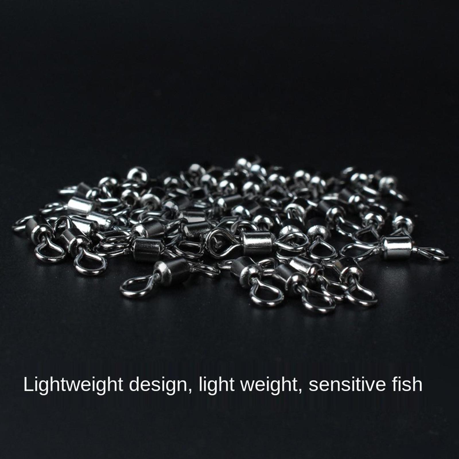 Fishing Rolling Swivel Copper Sea Fishing Terminal Tackle Connector 300pcs